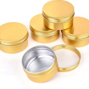 Better Package Custom Recyclable Aluminum Tin Tattoo Aftercare Balm Cylindrical Cosmetic Cream Jar Candle Jar Custom Color 5~300ml Capacity