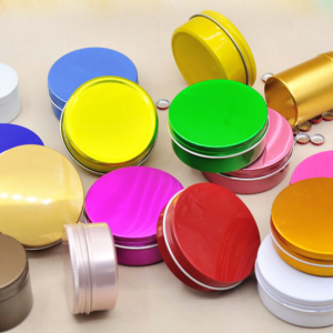 Aluminum jar thread circular 10g25g30g60g100g 150g hair wax cream cosmetic packaging metal box