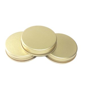 Custom Logo Embossed 43/400 Metal Lids Aluminum Screw Caps