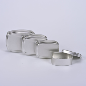 60ml 80ml 100ml 150ml metal aluminium rectangular square food safe tin can containers for soap tin