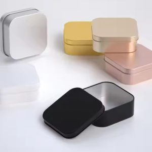 Premium Aluminum Jewelry Storage Box Square Color Printed Airtight Portable Ring Earring Container for Travel Home Use