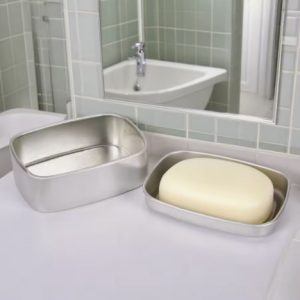 Custom Aluminum 45ml 140ml 150ml Square Soap Tin Box with Screw Cap Screen Printing Customizable Size & Color for Household Use