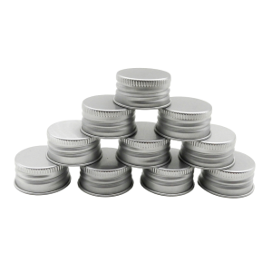 Wholesale 28mm 47mm Aluminum Water Bottle Cap Universal Size Round Lid Screw Cover Smooth Closure for Liquid for Jars Packaging